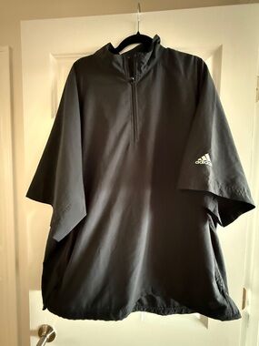 adidas Black Zip-Up Jacket with Subtle Logo